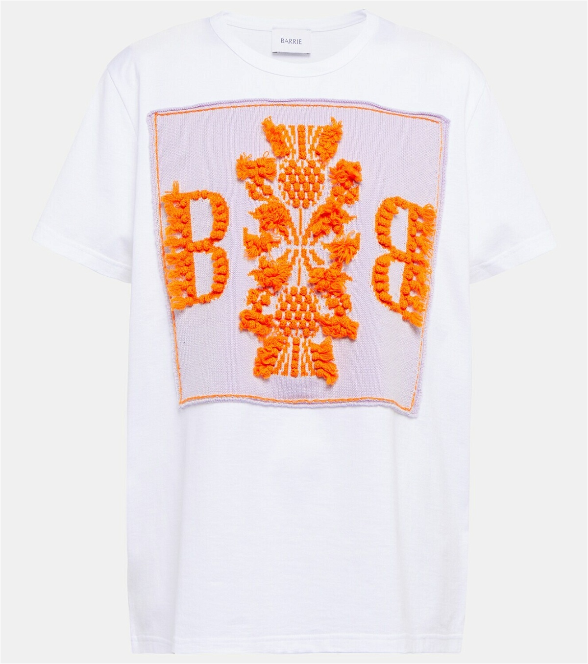 Barrie Cotton and cashmere logo T-shirt
