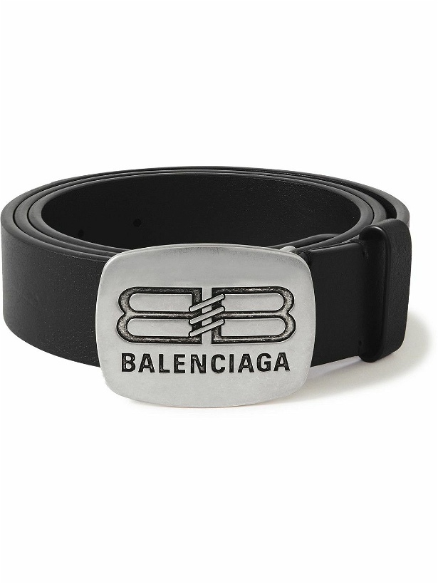 Photo: Balenciaga - 3.5cm Leather Belt - Black