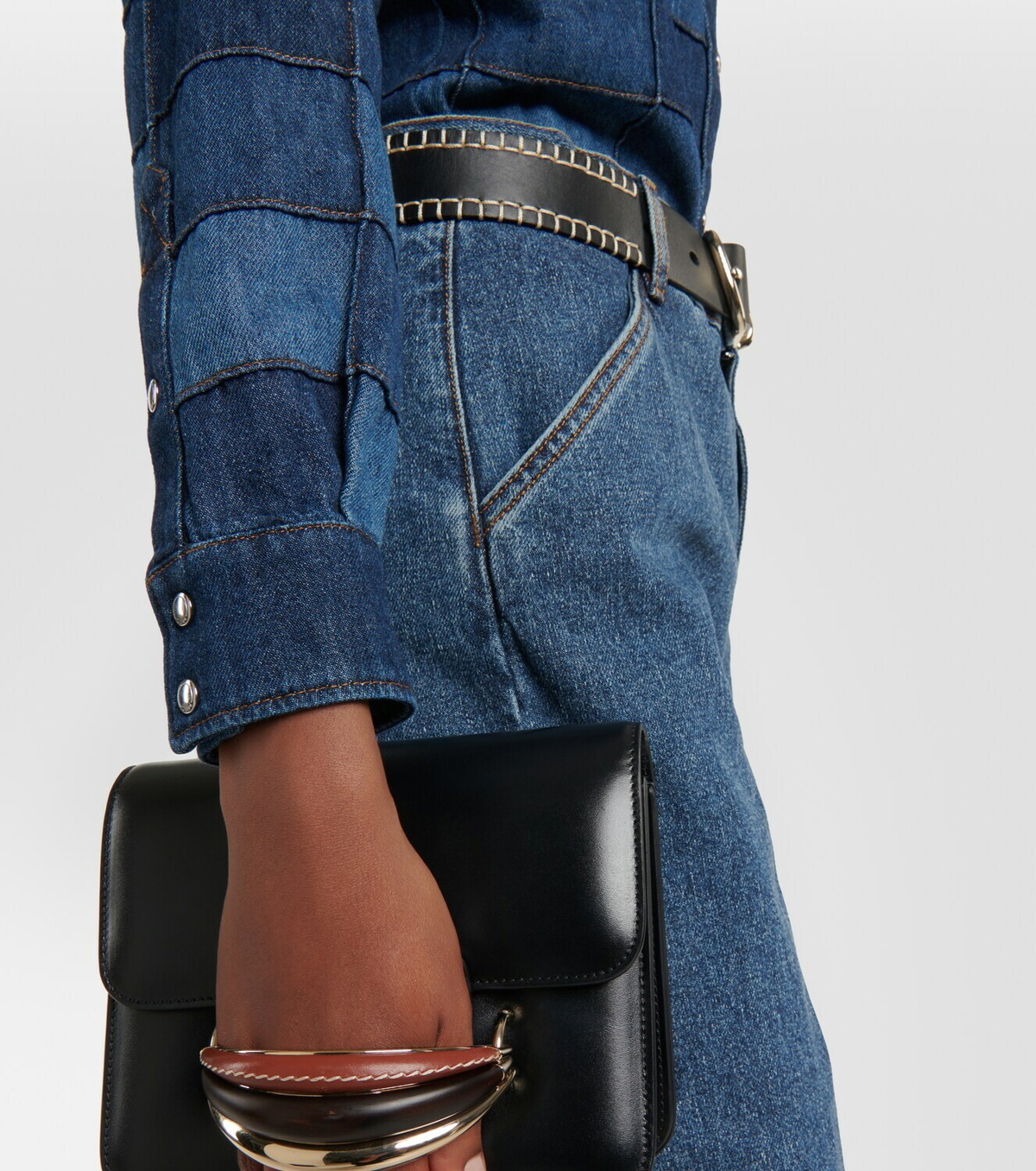 Chloé Patchwork denim shirt