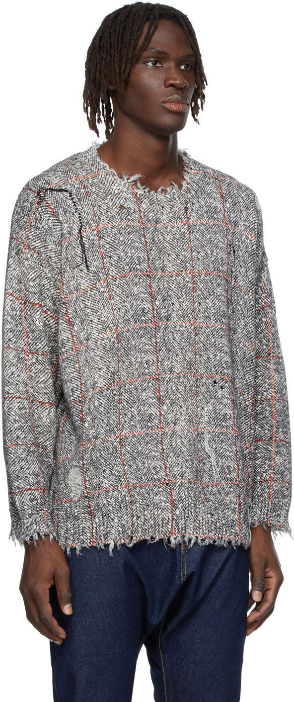 R13 Printed Tweed Sweater R13