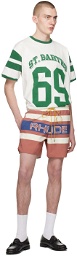 Rhude Red & Off-White Pavil Racing Shorts