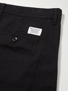 Norse Projects - Aros Straight-Leg Cotton-Twill Shorts - Black