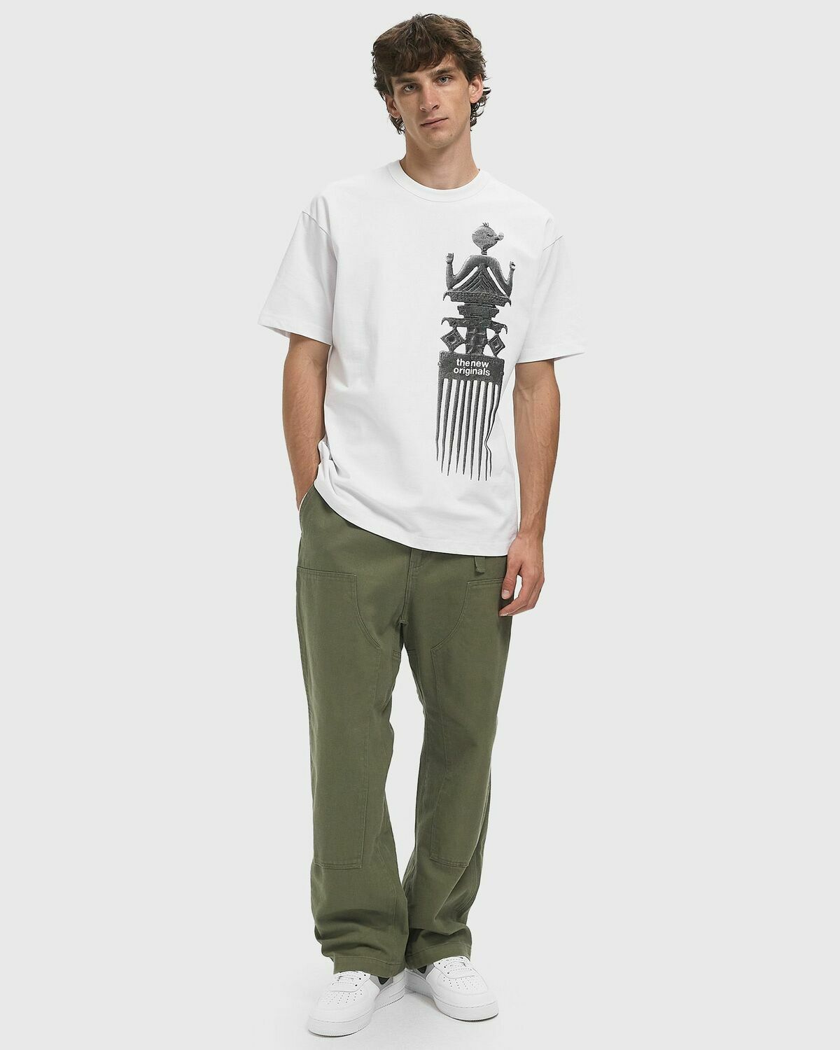The New Originals FREDDY COMB TEE White Mens Shortsleefe