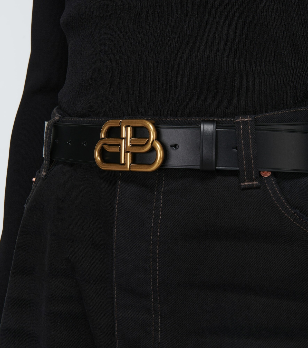 Balenciaga - BB leather belt Balenciaga
