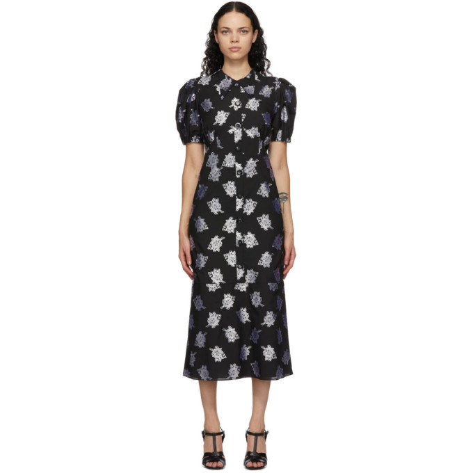 Erdem Floral Dress Black