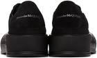 Alexander McQueen Black Deck Lace-Up Plimsoll Sneakers