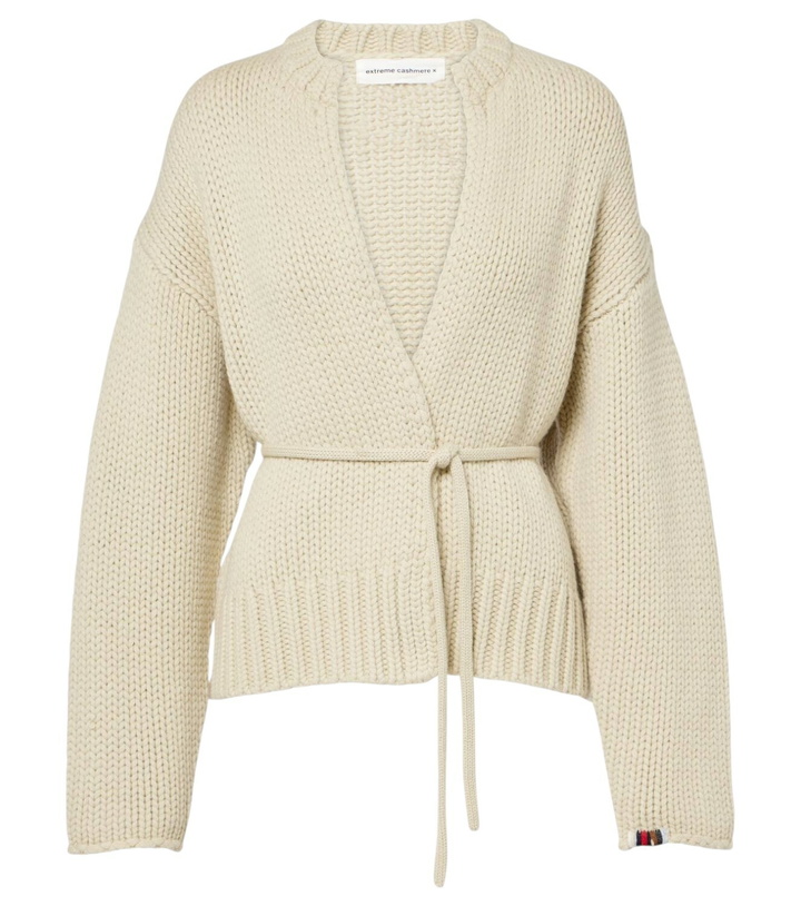Photo: Extreme Cashmere N°384 Ginza belted cashmere cardigan