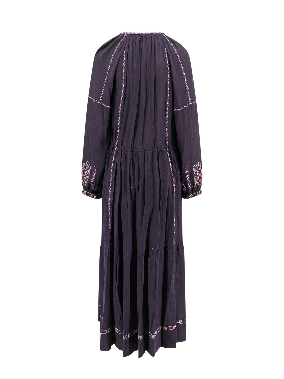 chinese dress ladies La Fiorentina Womens Long Flowy Floral Maxi Dress Navy at Amazon Women's  Clothing store main image 0