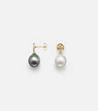 Octavia Elizabeth 18kt yellow gold (750/1000) earrings with diamonds and pearls