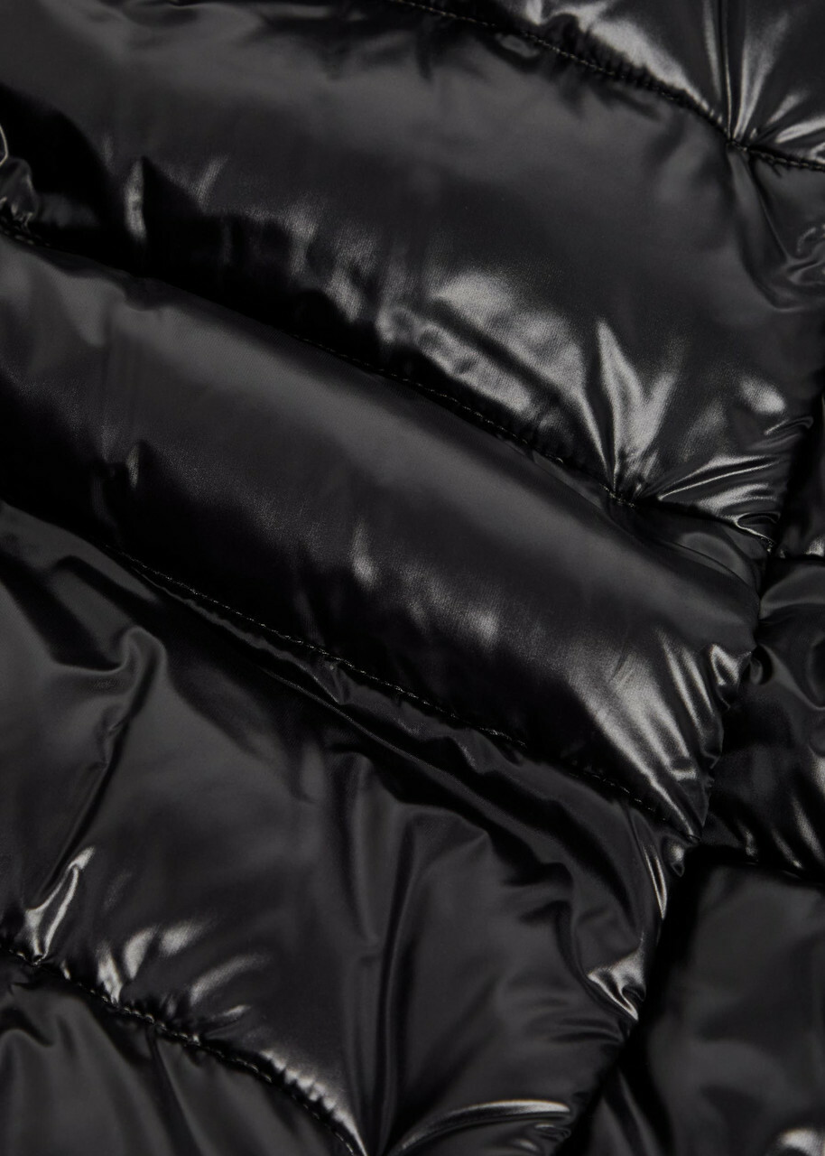Herno Quilted Shell Coat Black