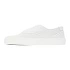 Saint Laurent White Perforated Venice Sneakers