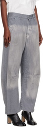 Y's Gray U-Wide Jeans