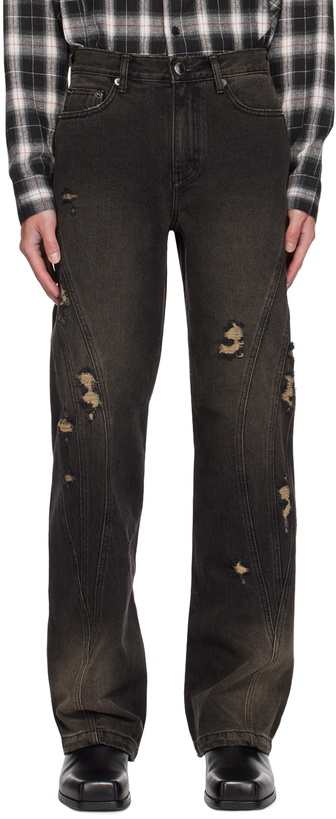 Photo: lesugiatelier Black Damaged Jeans