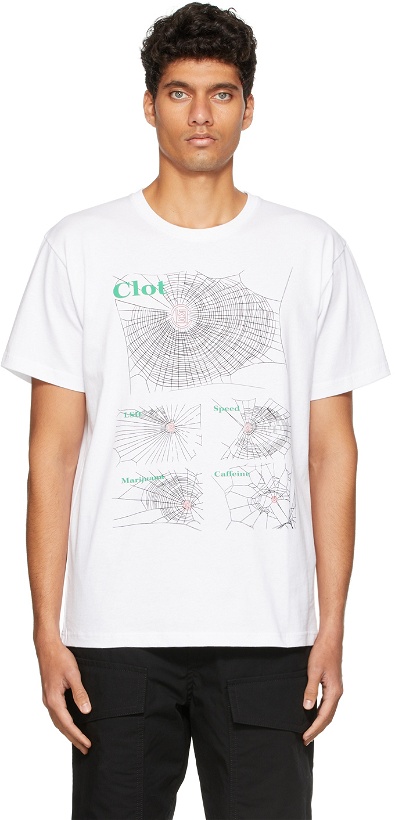 Photo: Clot White Spider Web T-Shirt