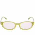 Bonnie Clyde Women's Roller Coaster Sunglasses in Green/Fucihsia 