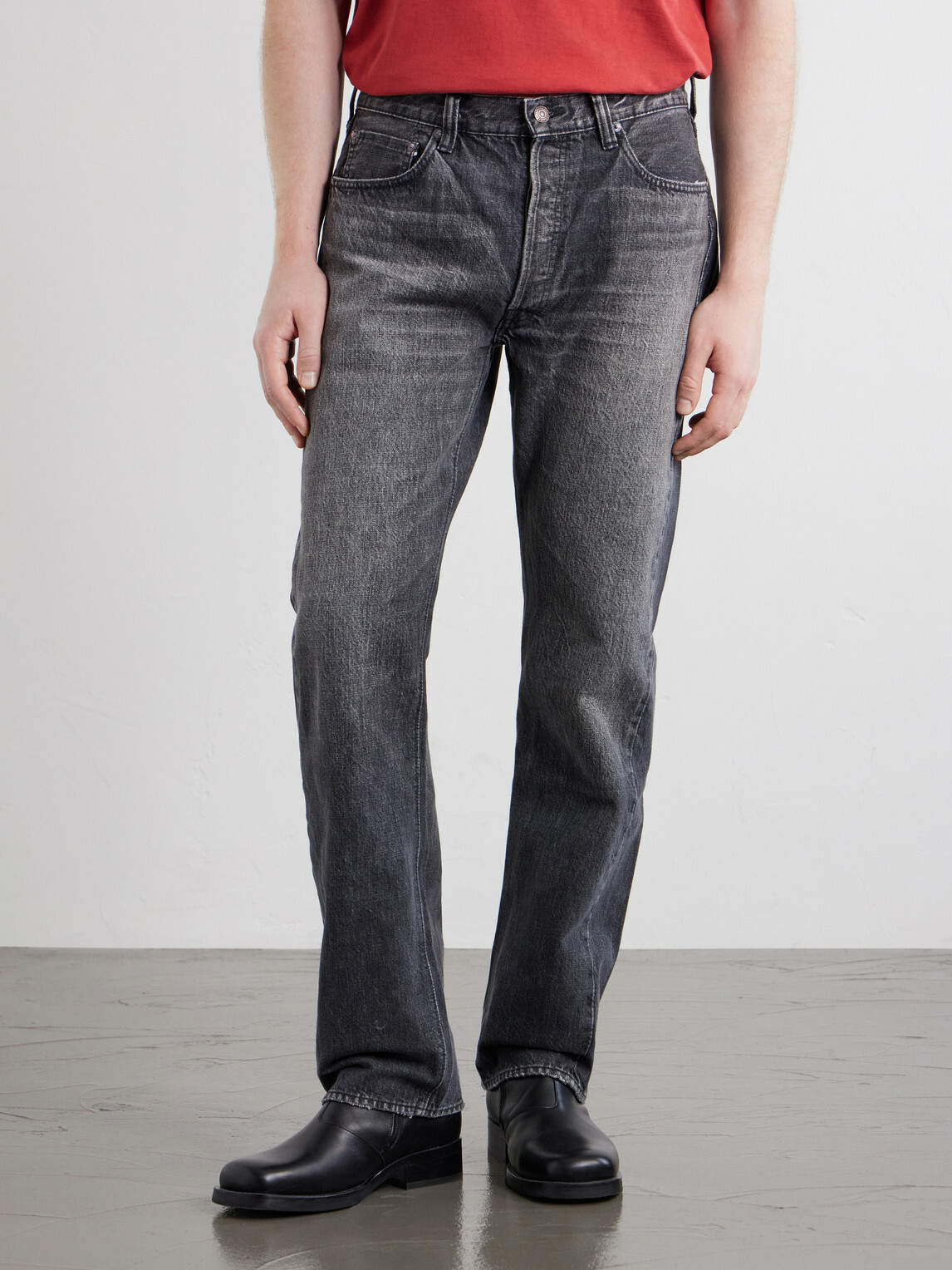 FULLCOUNT - Dartford 1101BKHW Straight-Leg Jeans - Black