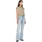 AMIRI Blue Skinny Flare Jeans