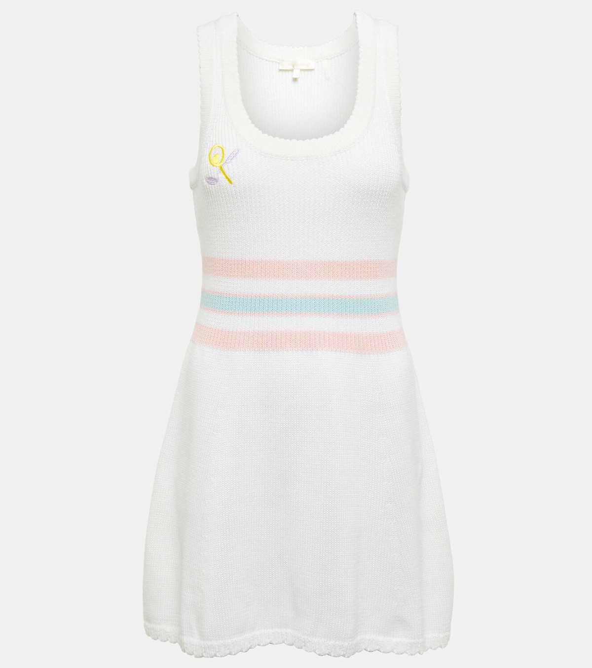 LoveShackFancy Indiana embroidered minidress