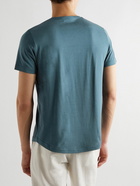 Loro Piana - Slim-Fit Silk and Cotton-Blend Jersey T-Shirt - Blue