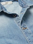 Séfr - Woody Distressed Denim Shirt - Blue