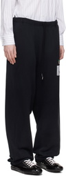 Maison MIHARA YASUHIRO Black Distressed Sweatpants