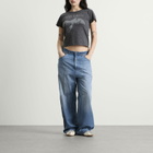Maison Margiela Women's Bird Fitted T-Shirt in Dark Grey Melange