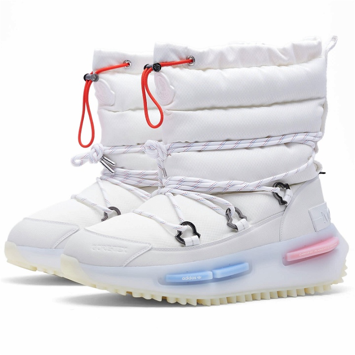 Photo: Moncler Men's x adidas Originals NMD Mid Ankle Boot Sneakers in White