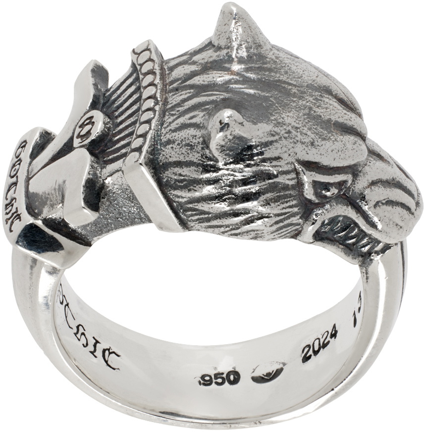 YOHJI YAMAMOTO Silver Wolf Dagger Ring