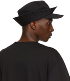 Yohji Yamamoto Black Cloche Bucket Hat