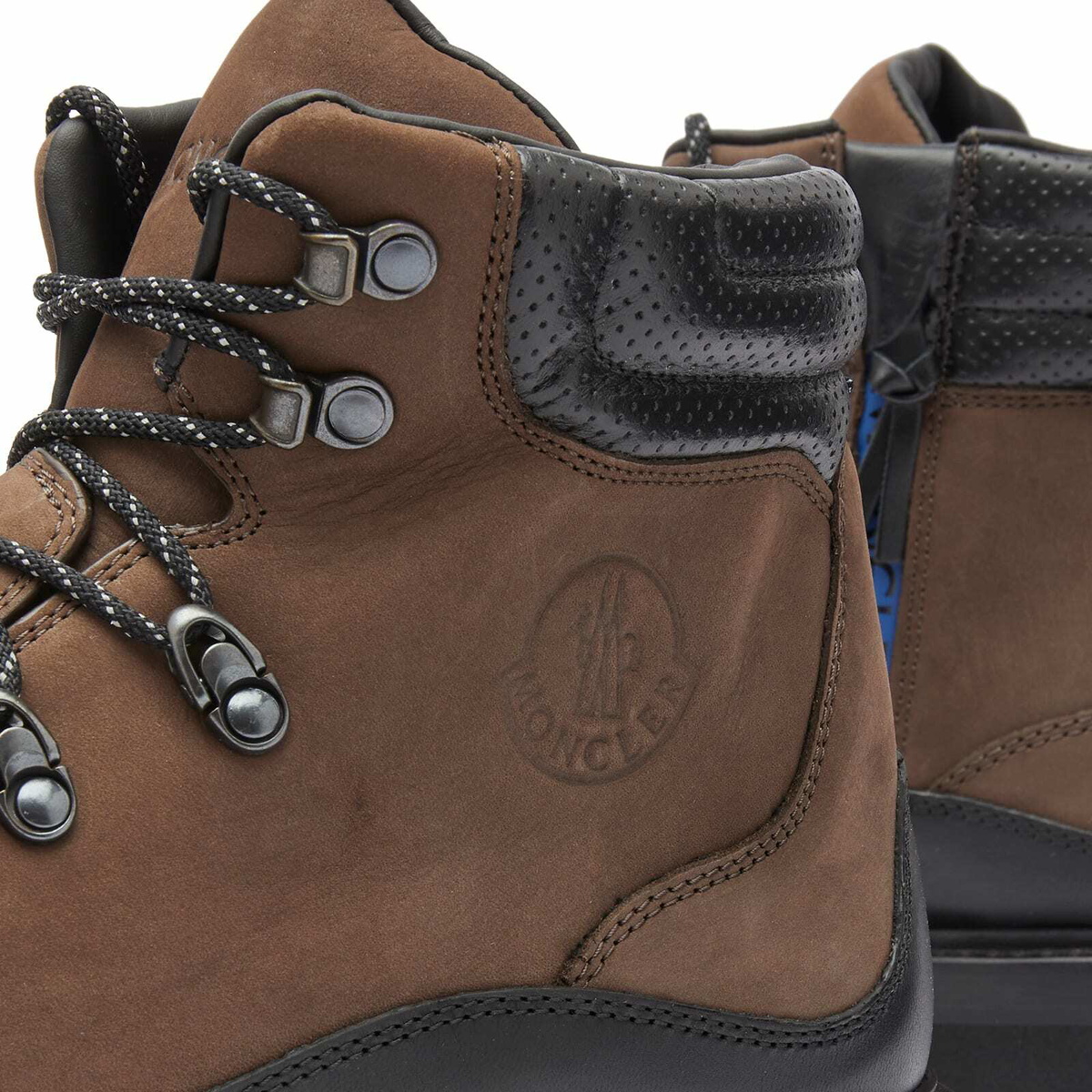 Moncler Men's Peka Trek Hiking Boots in Brown/Black