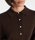 Jardin des Orangers Knitted wool and cashmere polo dress
