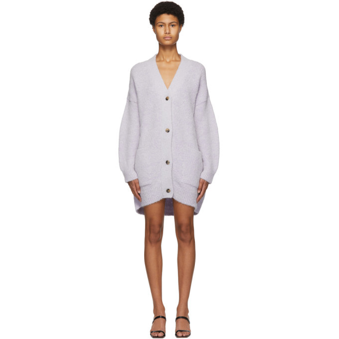 Photo: DRAE SSENSE Exclusive Purple Cardigan Dress