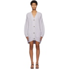 DRAE SSENSE Exclusive Purple Cardigan Dress