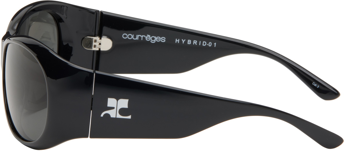 Courrèges Black Hybrid 01 Sunglasses