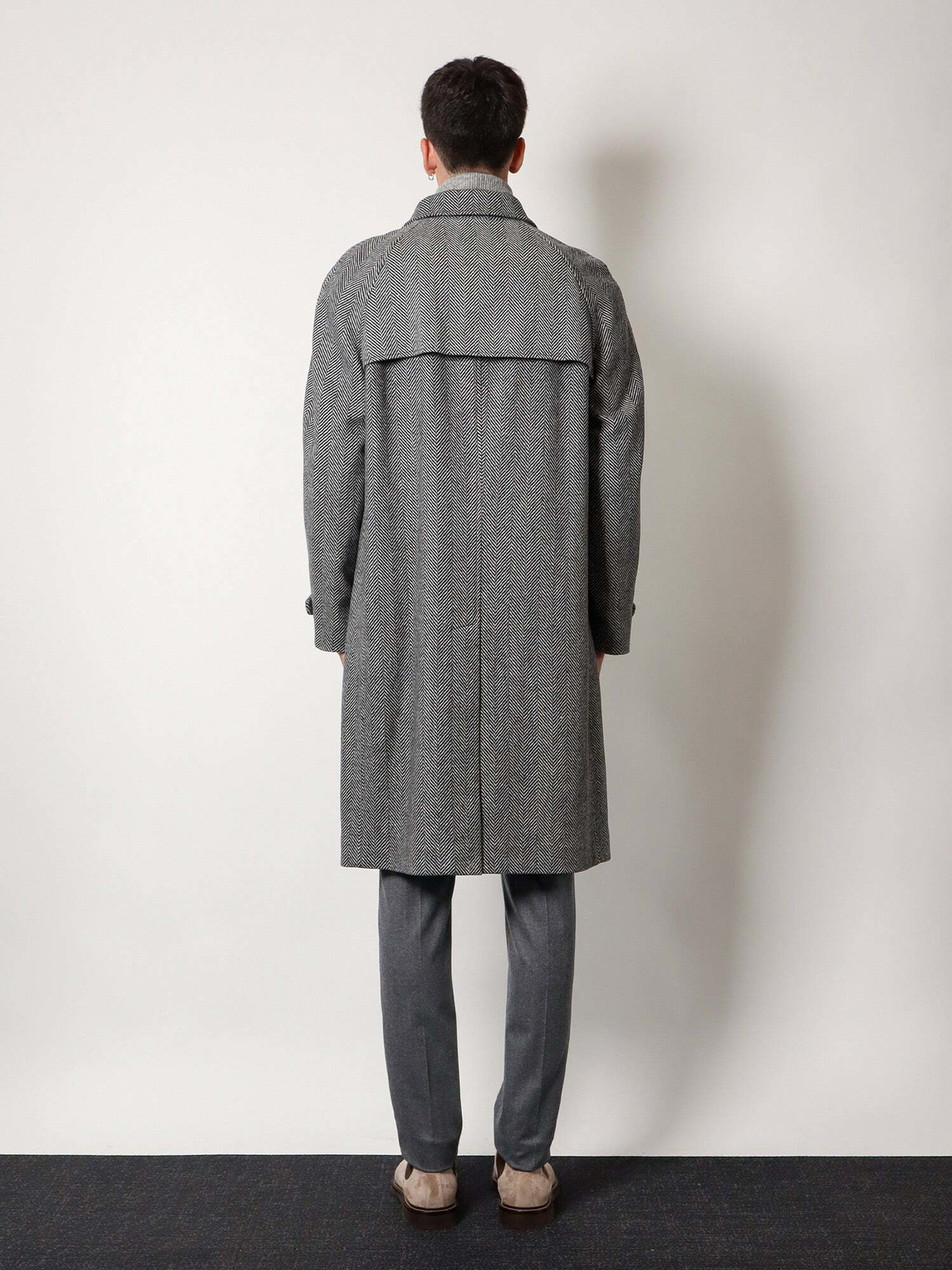 Brunello Cucinelli Coat Grey Mens Brunello Cucinelli