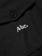 Abc. 123. - Logo-Embroidered Cotton Harrington Jacket - Black
