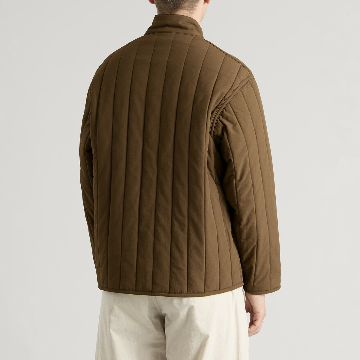 Barbour Men's Heritage + Endurance Quilted Jacket in Sepia