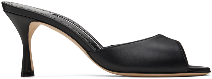 Photo: Manolo Blahnik Black Jadarona Mules