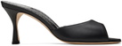 Manolo Blahnik Black Jadarona Mules