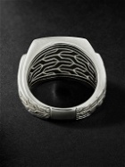 John Hardy - Silver Onyx Signet Ring - Black