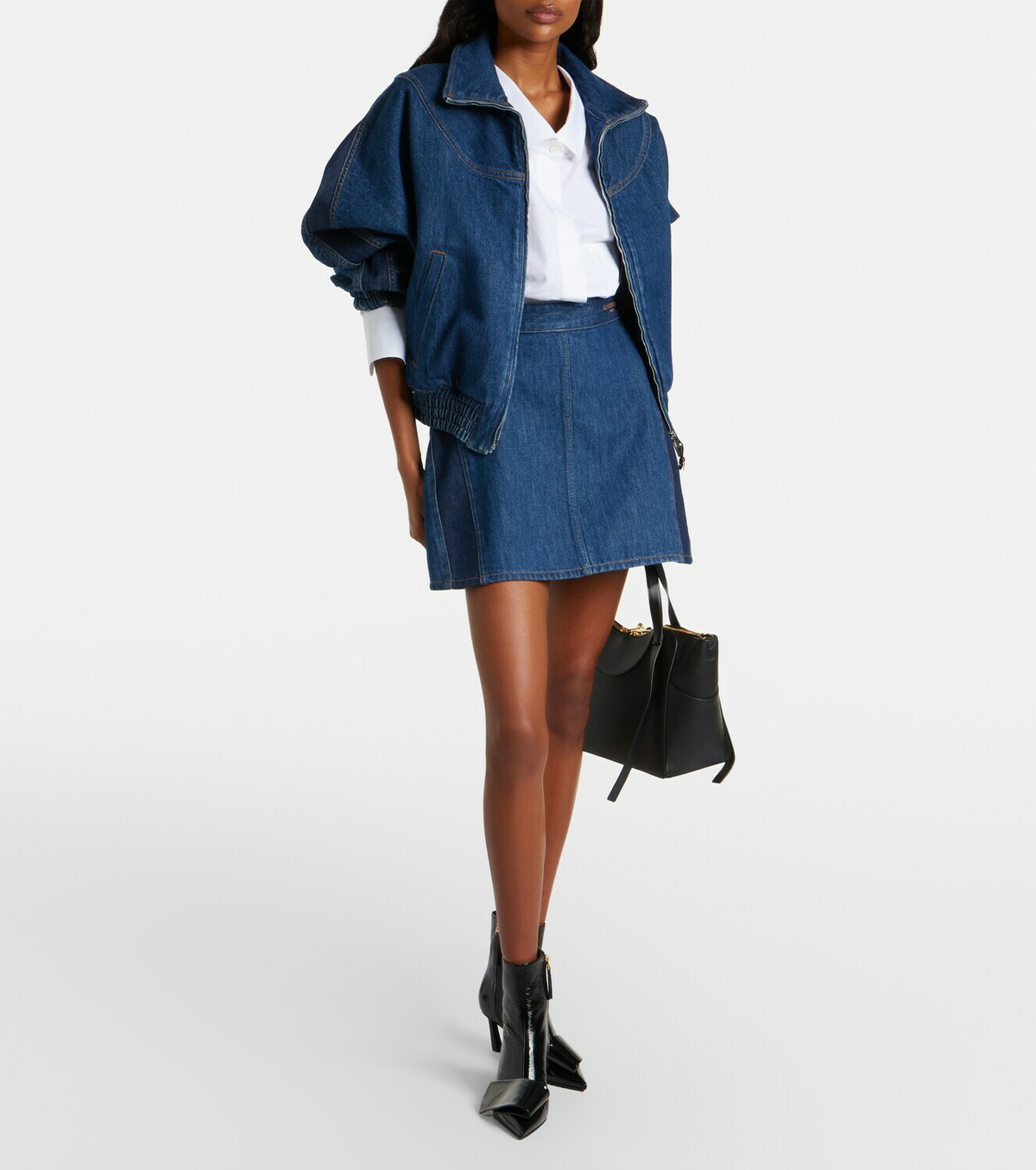 Givenchy Logo denim miniskirt