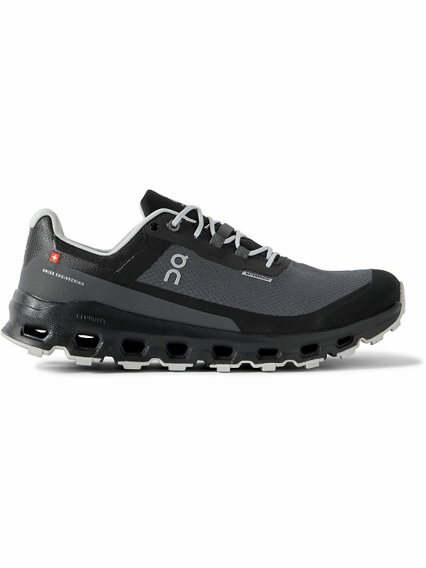 Photo: ON - Cloudvista Waterproof Rubber-Trimmed Ripstop Trail Running Sneakers - Black