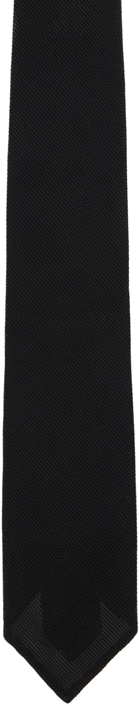 Factor's Black Silk Mesh Tie