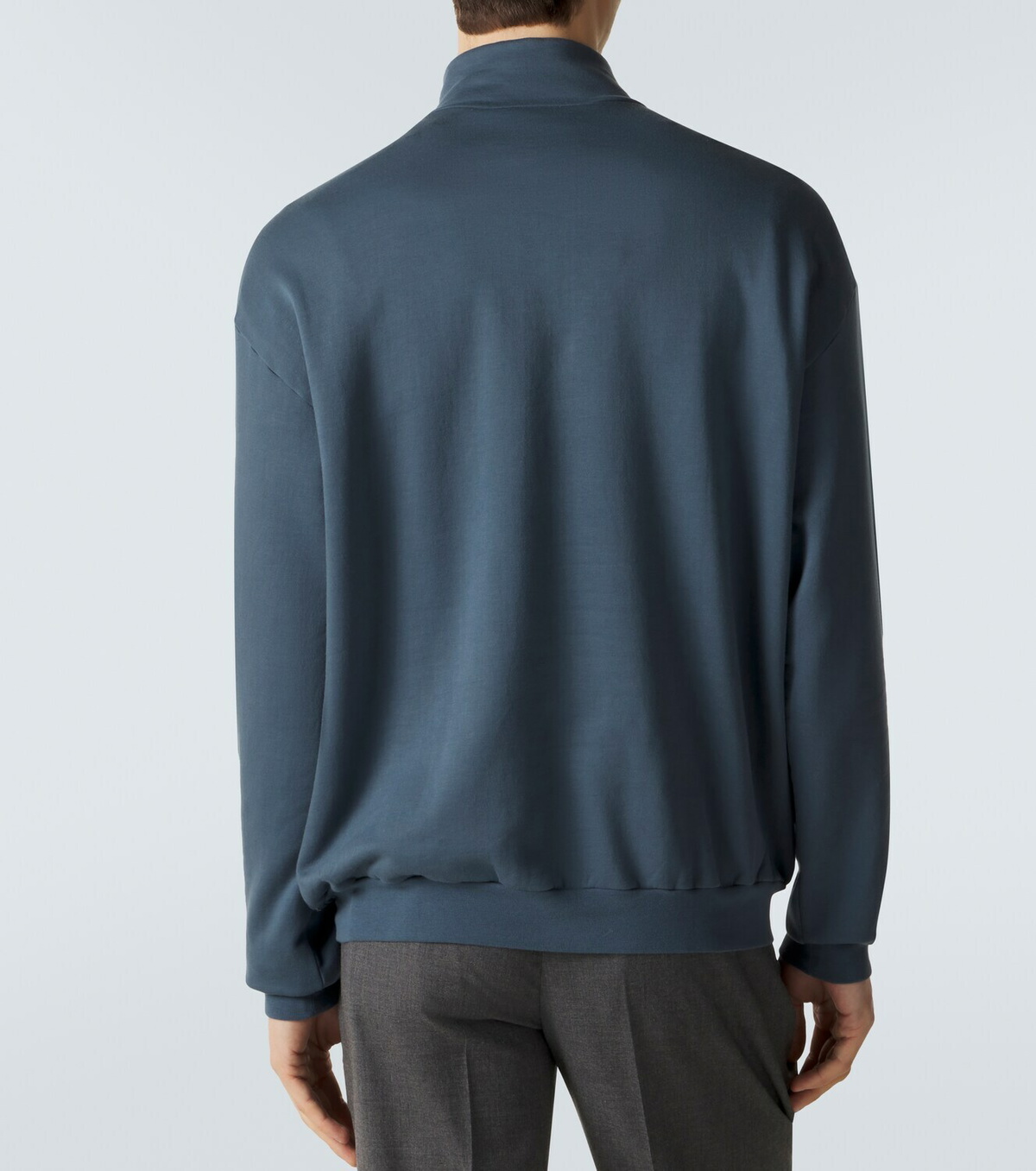 Auralee Cotton half-zip sweatshirt