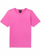 Stone Island Shadow Project - Garment-Dyed Printed Cotton-Jersey T-Shirt - Pink