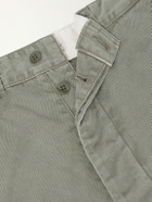Remi Relief - Straight-Leg Cotton Trousers - Green