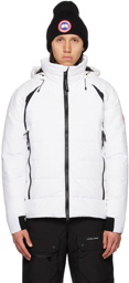 Canada Goose White Hybridge Base Down Jacket