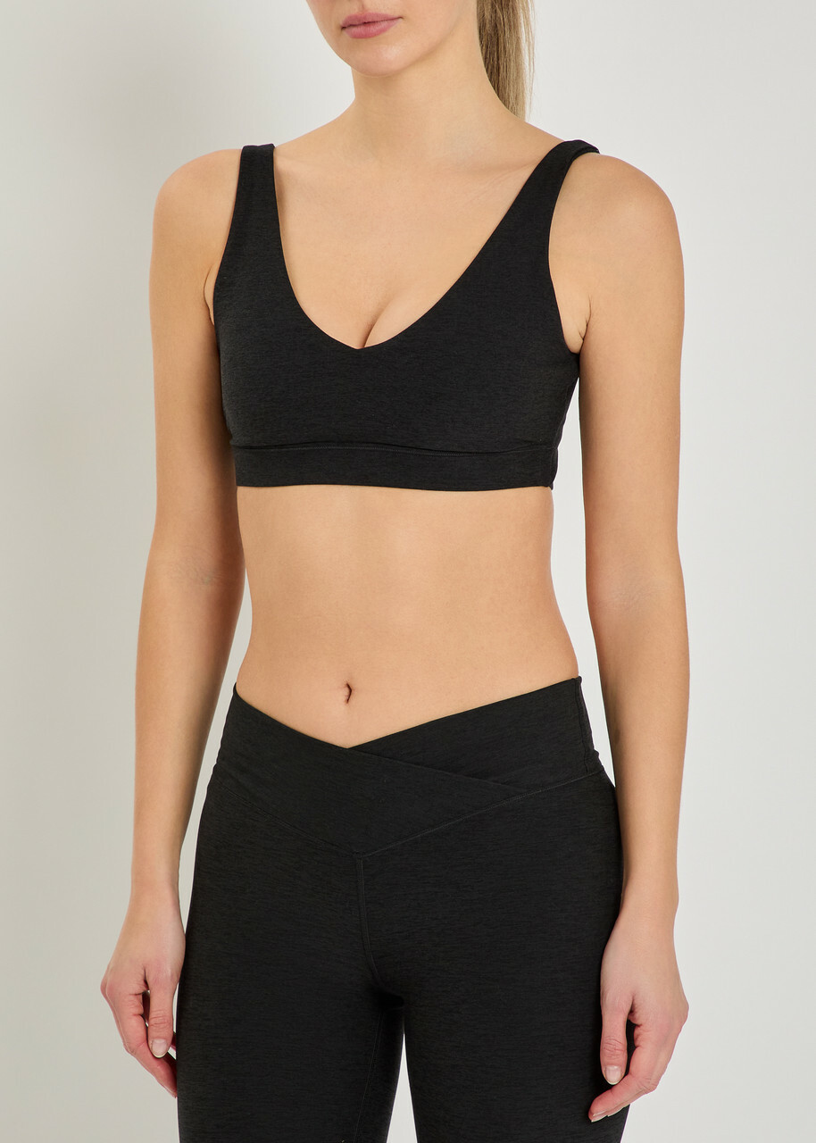 Vuori Rhythm Stretch-jersey Sports bra Black