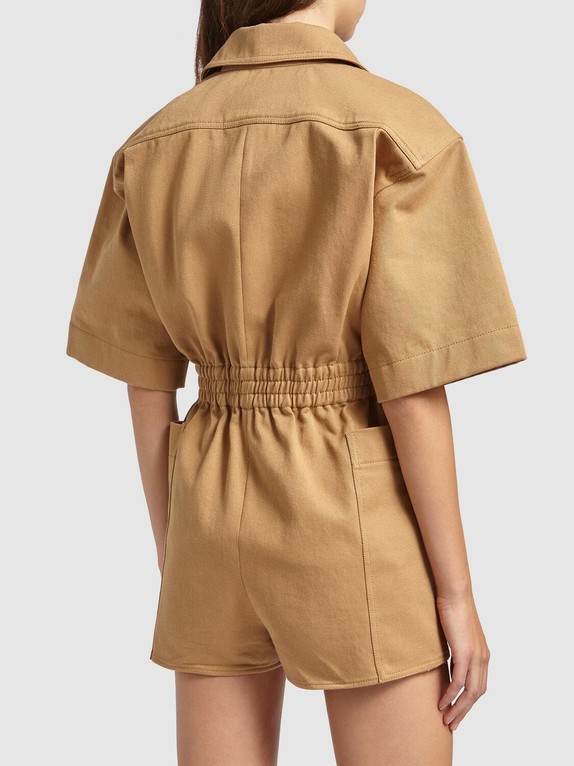 MAX MARA - Angora Cotton Drill Jumpsuit Max Mara