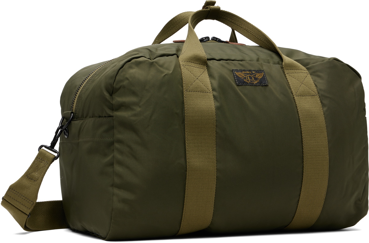 RRL Khaki Nylon Utility Duffle Bag